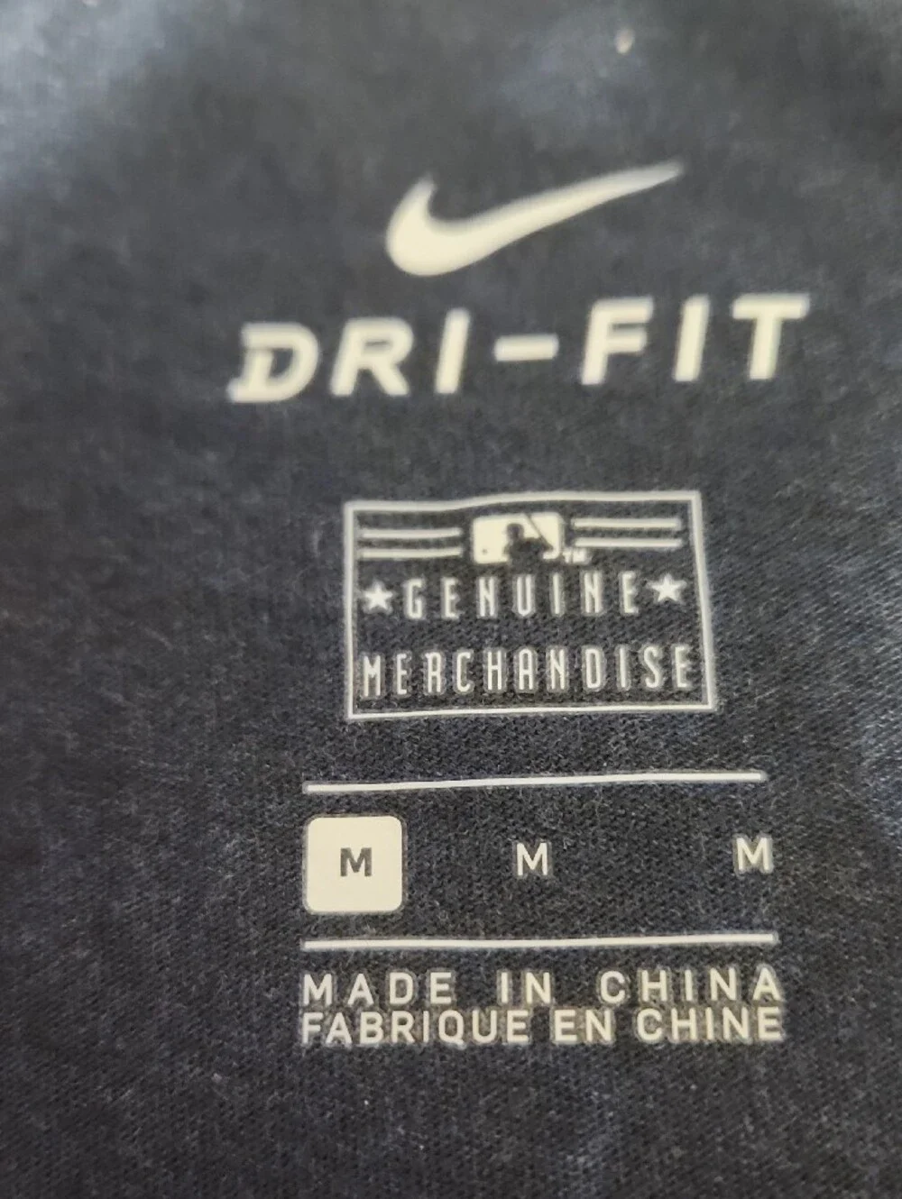 Nike Dri-FIT Short Sleeve Tee Slimfit Blue, White & Orange Team Colors